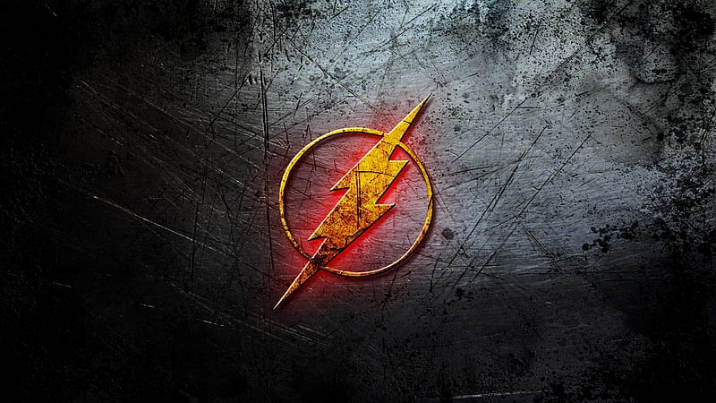 Flash Logo Dc Comic, the-flash, tv-shows, super-heroes, comic, logo, HD wallpaper