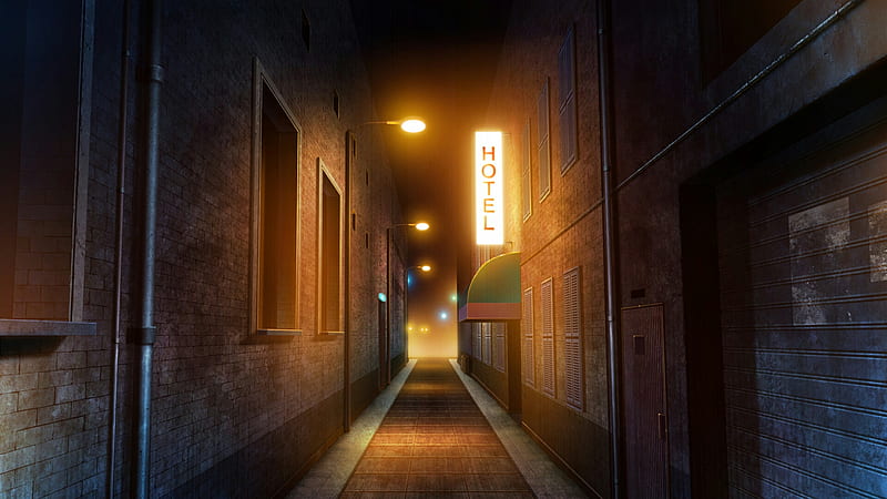 Anime Original Hotel Path Hd Wallpaper Peakpx