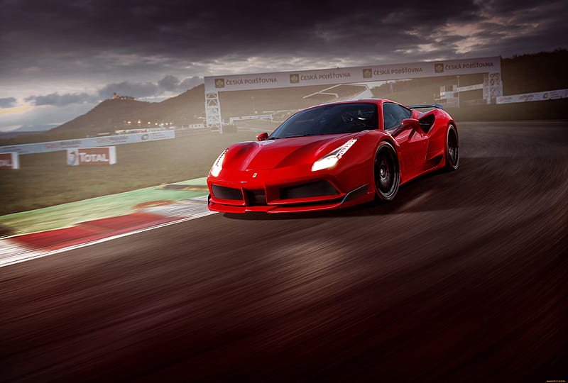 Ferrari On Track, ferrari, carros, HD wallpaper