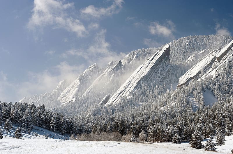 Mountains, Mountain, , Colorado, The Flatirons, HD wallpaper