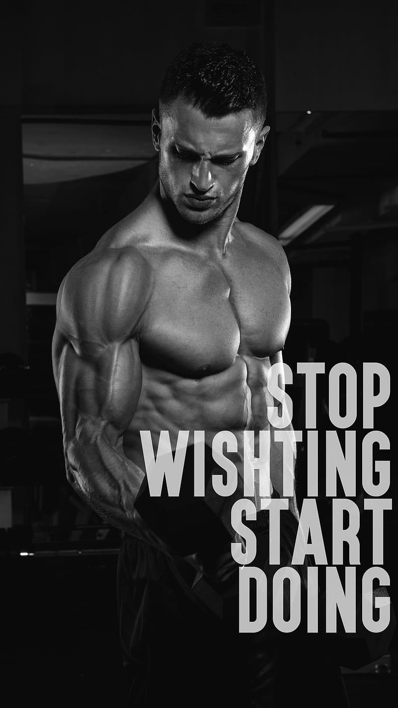 Start doing, fitlife, fitness, fitnessmotivation, getstrong, gym, gymlife, gym, weights, workout, workoutmotivation, HD phone wallpaper