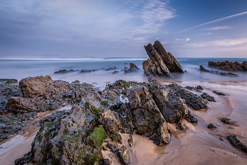 Earth, Coastline, Asturias, Coast, Rock, Seascape, Spain, HD wallpaper