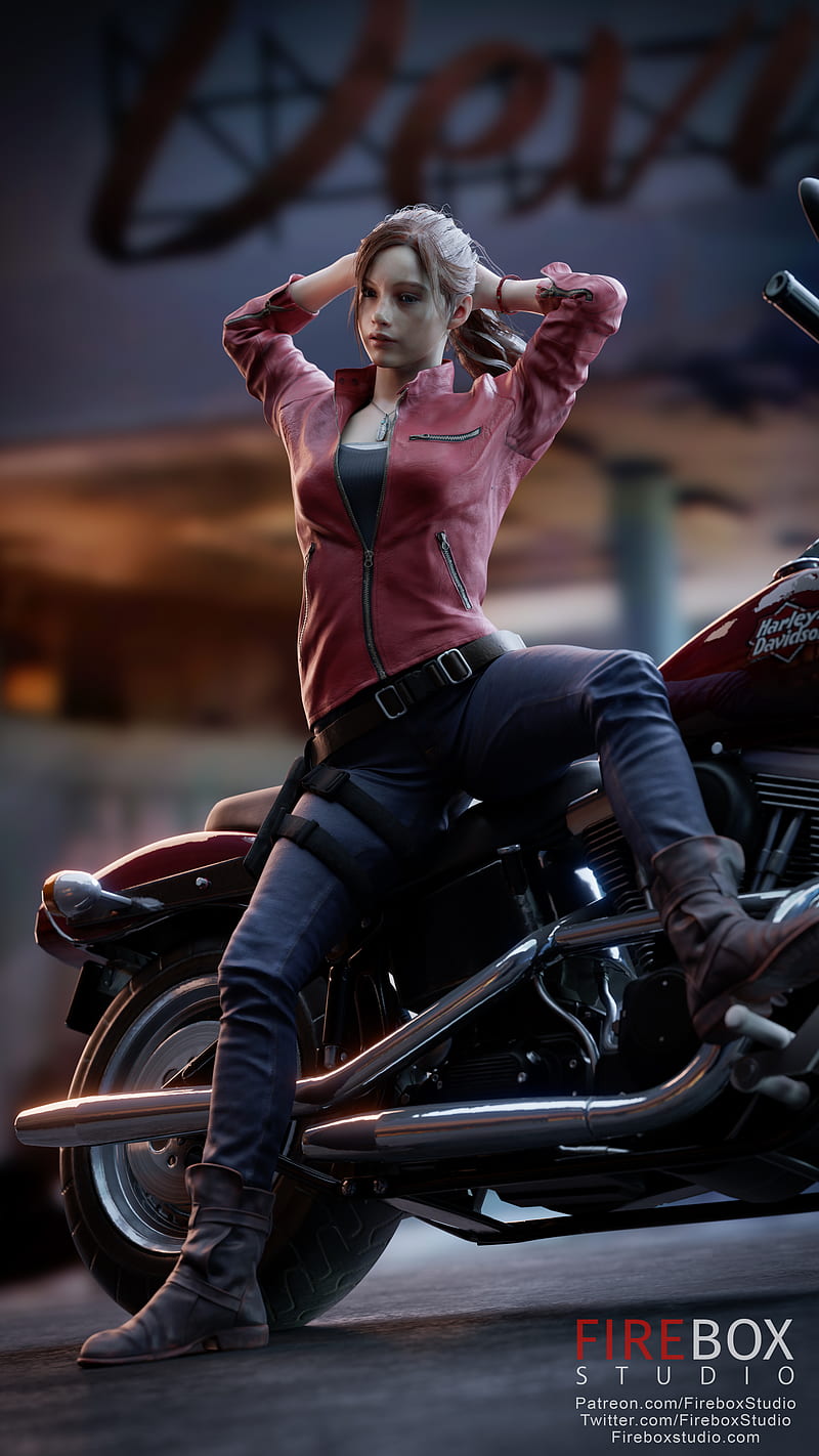 Claire redfield, high resolution, detailed digital art, realistic