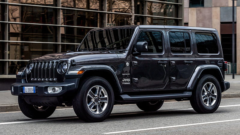  Jeep, jeep wrangler sahara ilimitado, coche negro, coche, todoterreno, Fondo de pantalla HD