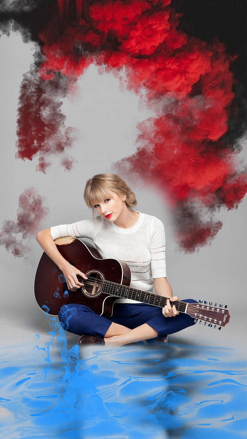Taylor Swift Red, 2012, cover, guitar, shoot, red, swift, taylor, taylor  swift, HD phone wallpaper | Peakpx