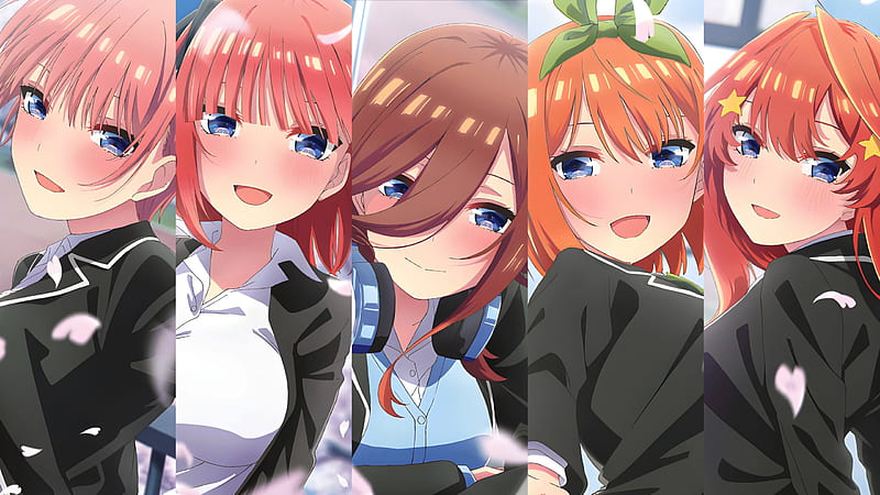 Nakano Sisters - Nino, Miku, Itsuki, Yotsuba, Ichika [Gotoubun no