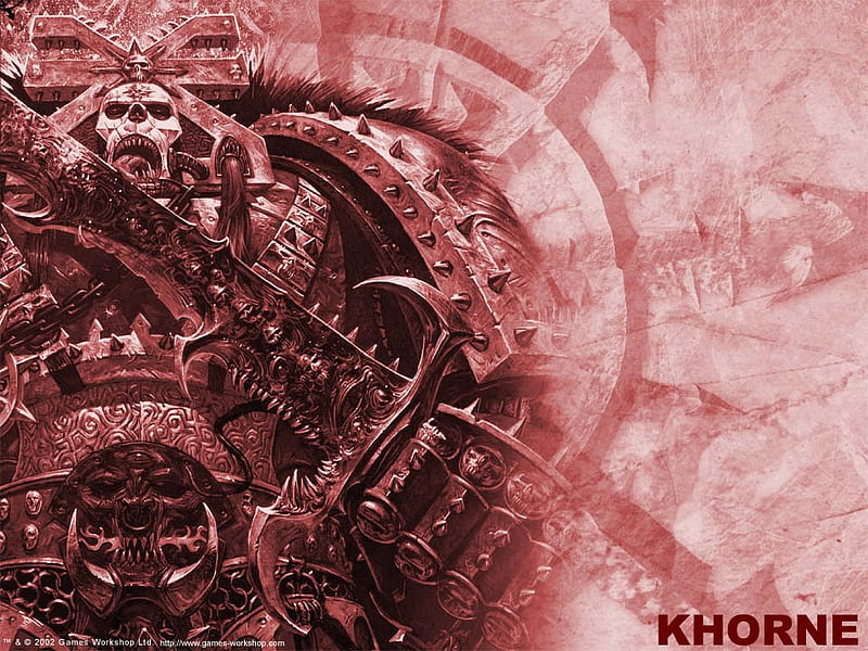 Khorne berserker, warhammer, berserker, khorne, chaos, HD wallpaper