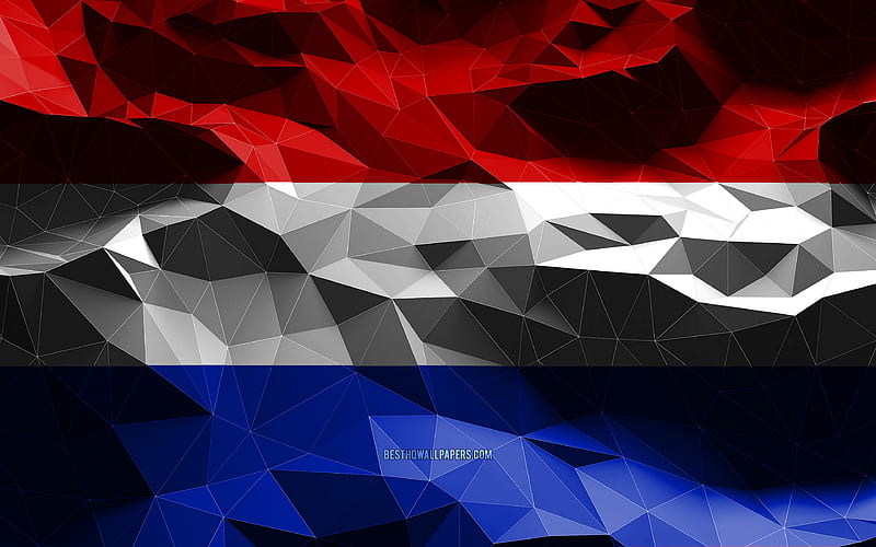 Dutch flag, low poly art, European countries, national symbols, Flag of  Netherlands, HD wallpaper | Peakpx
