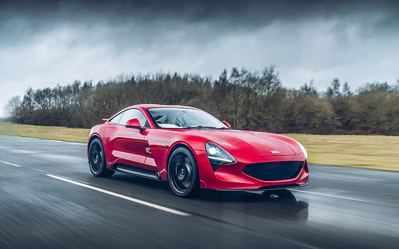 TVR Griffith road, 2018 cars, rain, supercars, TVR, HD wallpaper