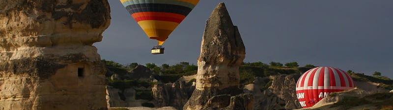 Cappadocia, Balloon, Mountain, graphy, Nature, HD wallpaper
