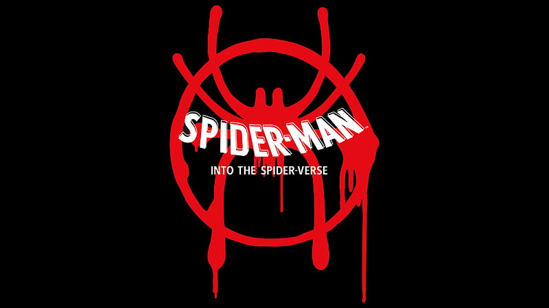 spider-man: into the spider-verse, logo, digital art, Movies, HD wallpaper