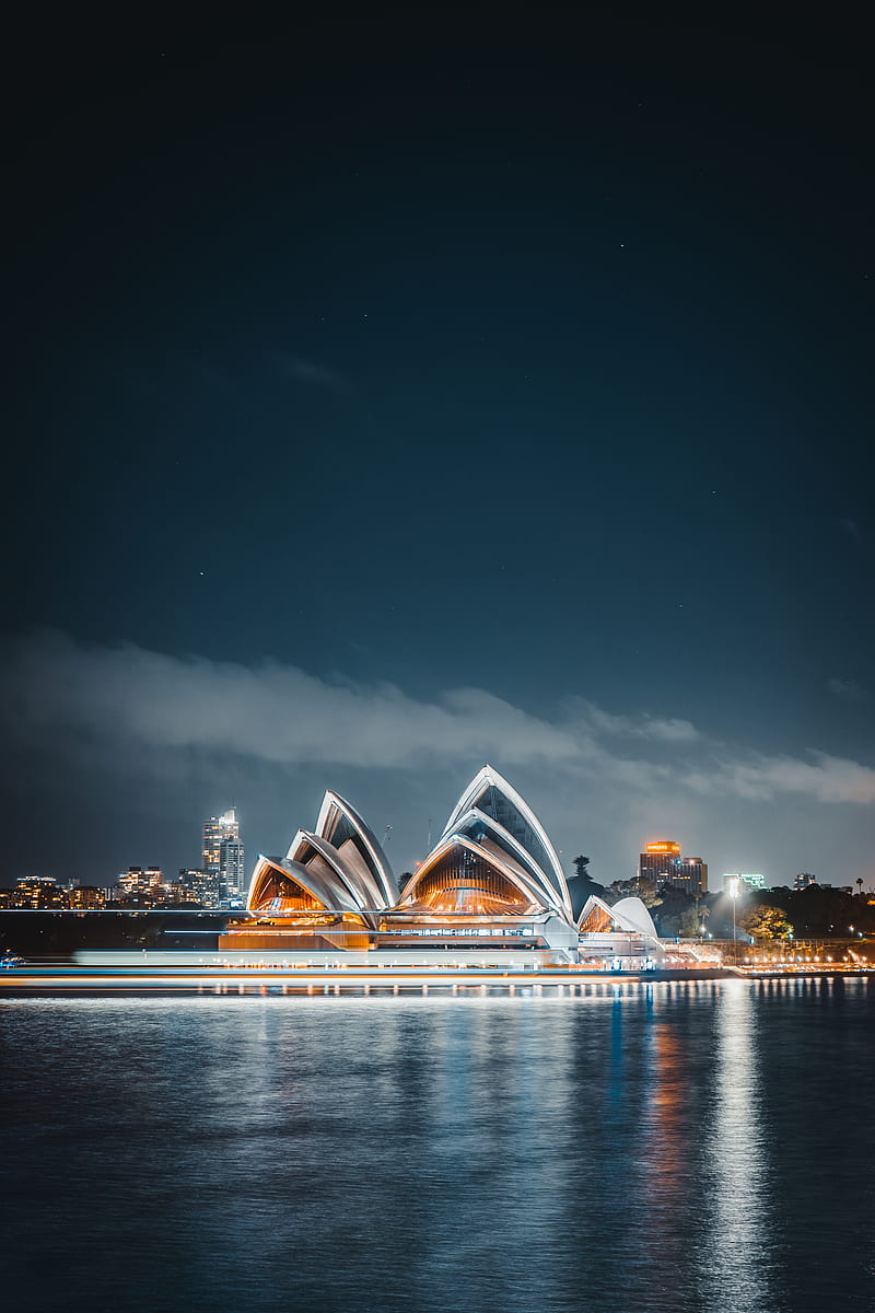 Sydney opera house during night time, HD phone wallpaper | Peakpx
