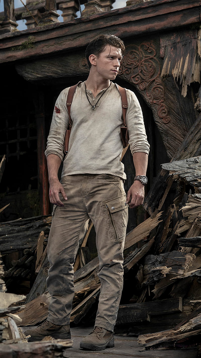 Tom Holland, huawei, iphone, movie, nathan drake, oneplus, samsung, sony, uncharted, xiaomi, HD phone wallpaper