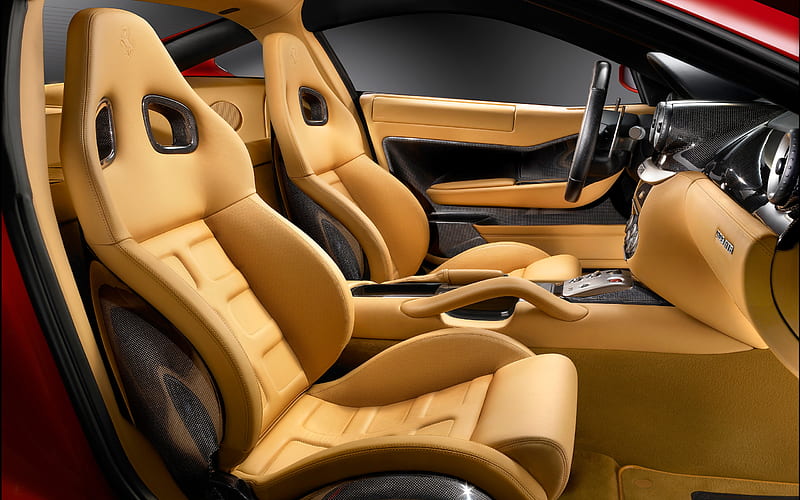 car interior, interior, seats, leather, car, HD wallpaper