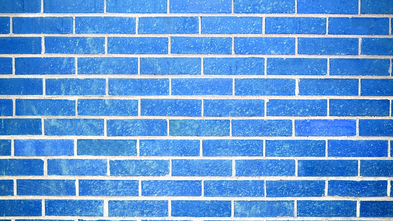 Blue Brick Background Brick, HD wallpaper