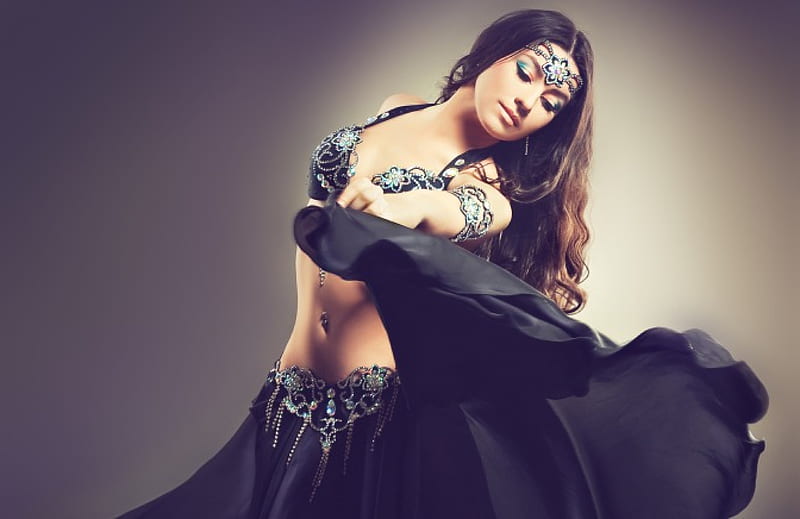 Belly Dance, sensual, costume, bellydancer, dancing, dancer, show, hair, eastern, bellydance, stage, belly-dance, culture, performance, traditional, indian, black, clothing, india, east, sexy, theater, jewelry, ethnic, dance, HD wallpaper