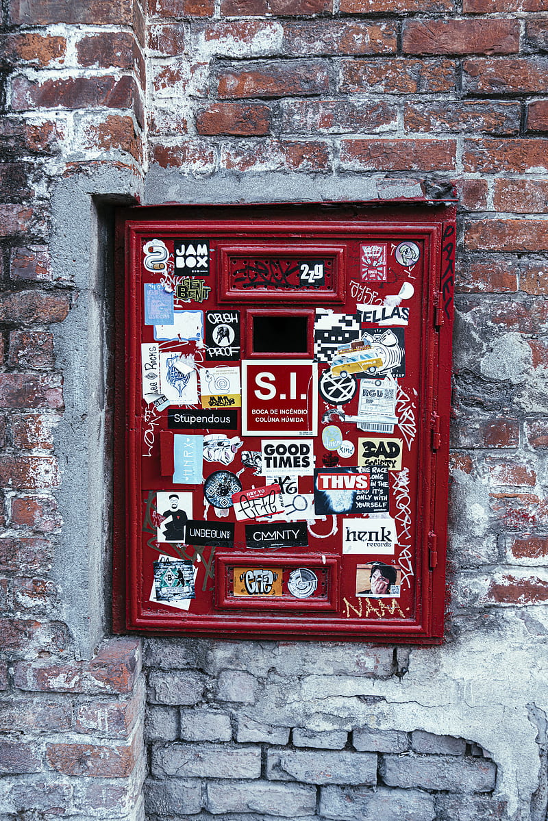 red mailbox, HD phone wallpaper