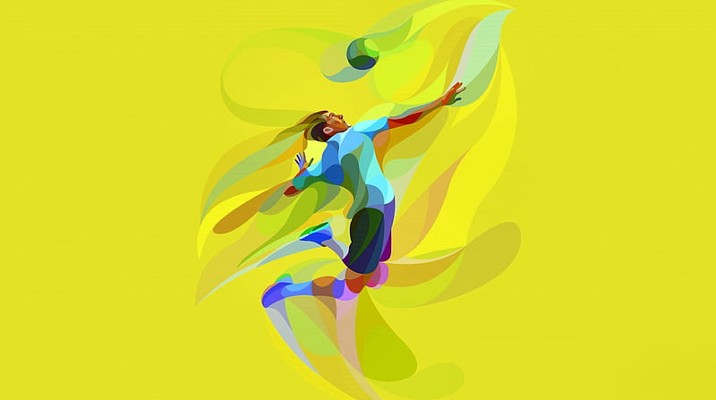 Olympic Volleyball Player - Male, art, volleyball, bonito, olympic, artwork, 1916, painting, summer, wide screen, esports, HD wallpaper
