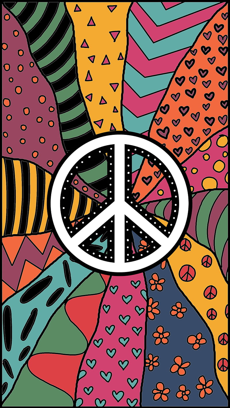 Paz buenas vibraciones, hippie, boho, dom, amor, retro, alma, espíritu,  Fondo de pantalla de teléfono HD | Peakpx