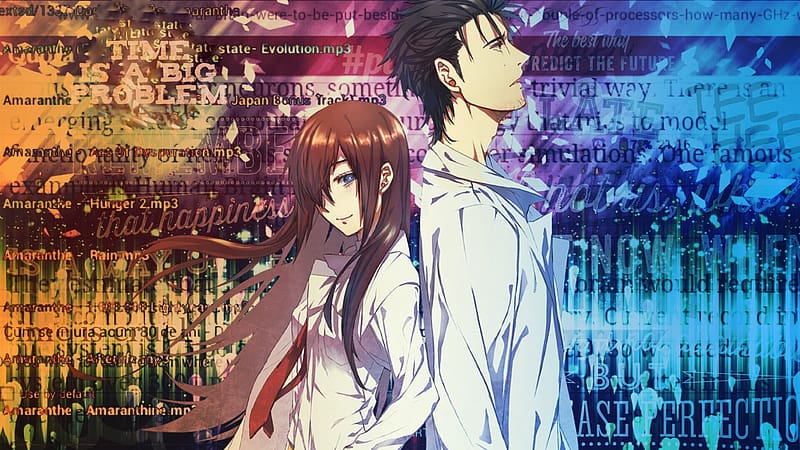 Anime, Steins Gate, Kurisu Makise, Rintaro Okabe, HD wallpaper