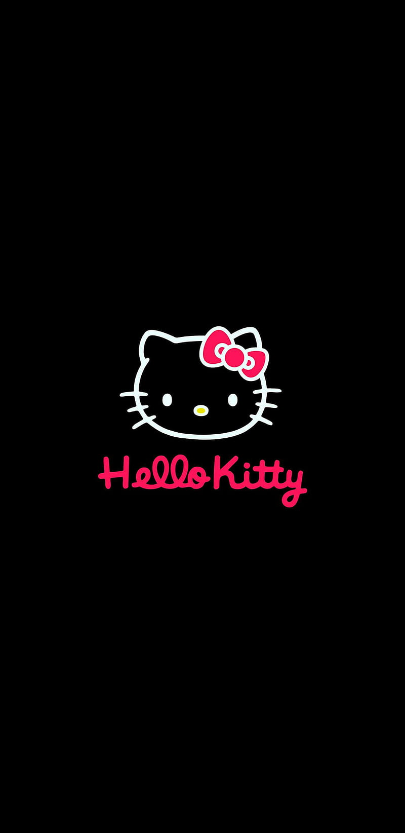 Hello Kitty, black, HD phone wallpaper