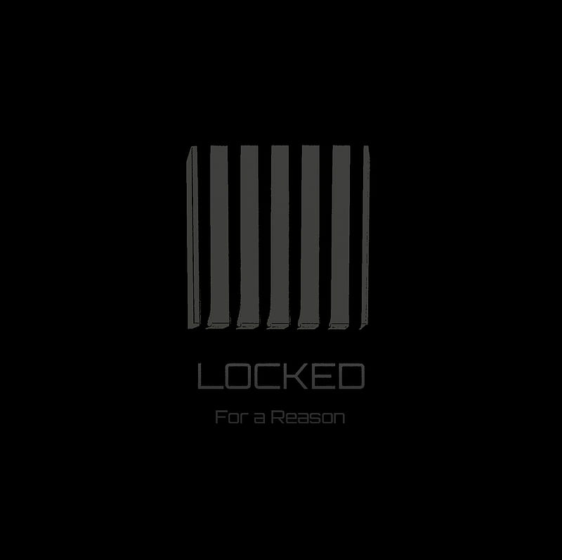 Locked for a Reason, black, dark, lock, lockscreen, screen, HD wallpaper |  Peakpx