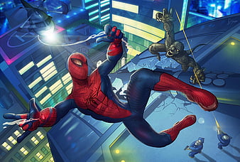 amazing spider man game concept art