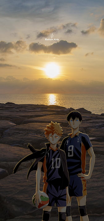 hinata shouyou, kageyama tobio, and tsukishima kei (haikyuu!!) drawn by  kinchi