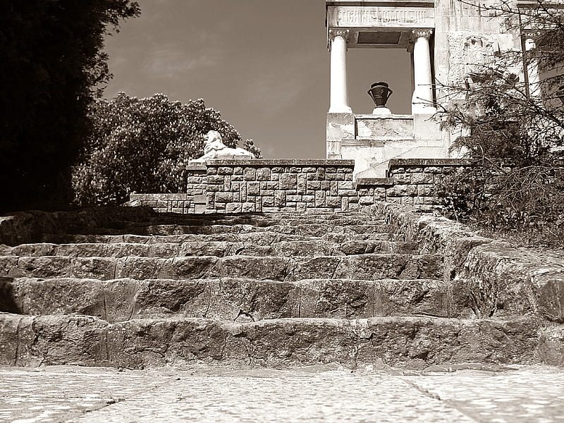 Stairs to history, graphy, arhitecture, monuments, history, HD wallpaper