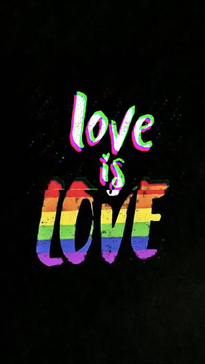 love is love, Blackandblack, color, flag, happypridemonth, lgbt, prideday, rainbow, world pride day, HD phone wallpaper