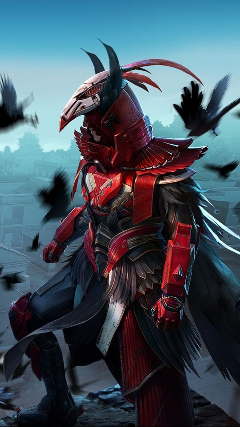 Bgmi New, Blood Raven X Suit, blood raven, war, game, HD phone wallpaper