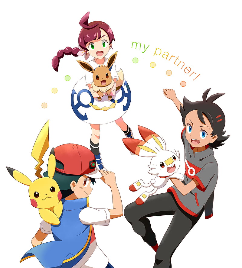 Ash Goh and Chloe, Ash Ketchum, Pokemon Journeys, HD phone wallpaper