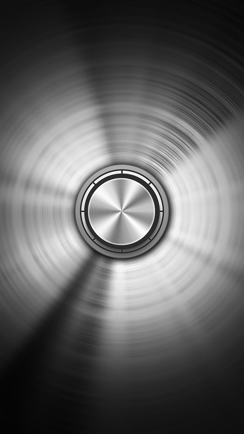 Abstract, gris, knob, metal, music, s7, s8, silver, volume, HD phone wallpaper