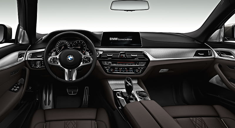 2017 BMW 5-Series M550i xDrive - Interior, Cockpit , car, HD wallpaper