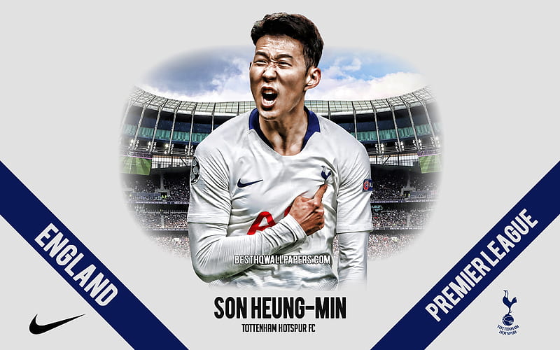 Son Heung-Min, Tottenham Hotspur FC, South Korean footballer, striker, Tottenham Hotspur Stadium, Premier League, England, football, Tottenham, HD wallpaper