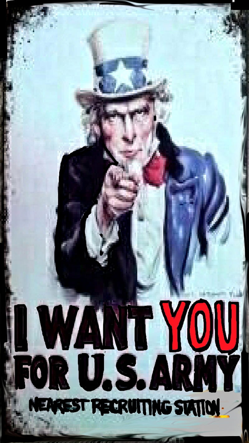 I Want You, army, cadet, government, military, patriot, recruit, soldier, uncle sam, HD phone wallpaper