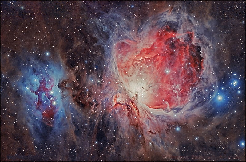 M42 The Great Orion Nebula, stars, cool, nebula, space, fun, galaxies, HD wallpaper