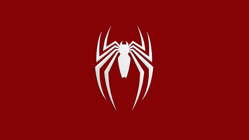 Spiderman logo, spider, HD wallpaper