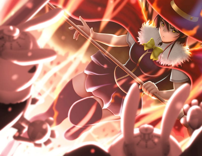 You will burn, witch, works, craft, anime fans, HD wallpaper | Peakpx