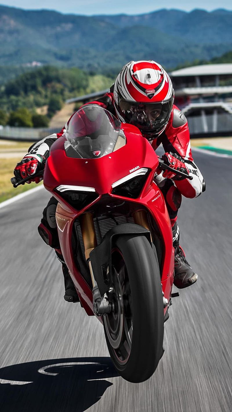 Ducati V4, 2018, bike, fast, motor, motors, red, red, sport, HD phone wallpaper