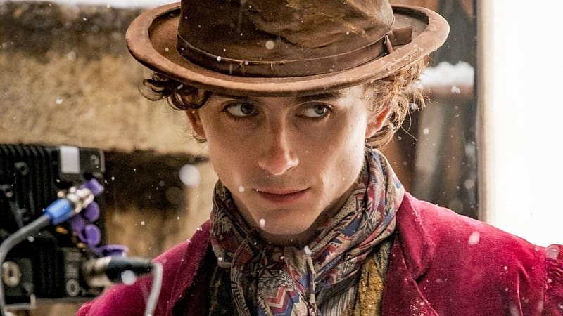 Wonka 2023, willy wonka, man, movie, face, actor, wonka, timothee chalamet, HD wallpaper