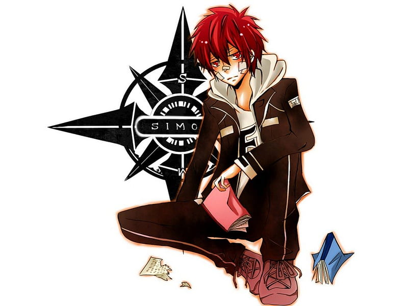 Enma Kozato Black Boy Anime Red Eyes White Short Hair Sweet Cute Katekyou Hitman Reborn Hd Wallpaper Peakpx