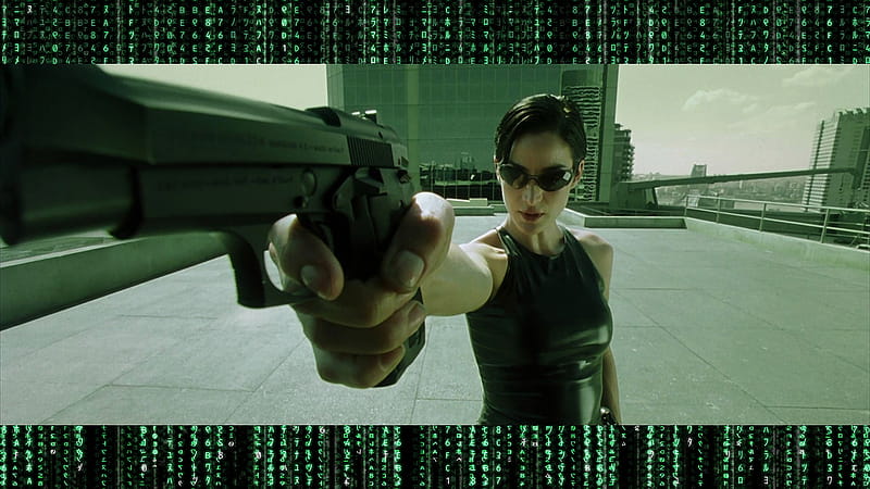 The Matrix and Background, Trinity Matrix, HD wallpaper