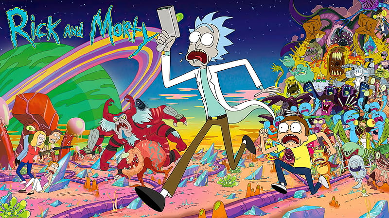 Rick and Morty on the Run, HD wallpaper | Peakpx