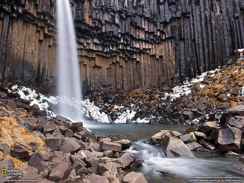 Svartifoss Iceland-National Geographic, HD wallpaper