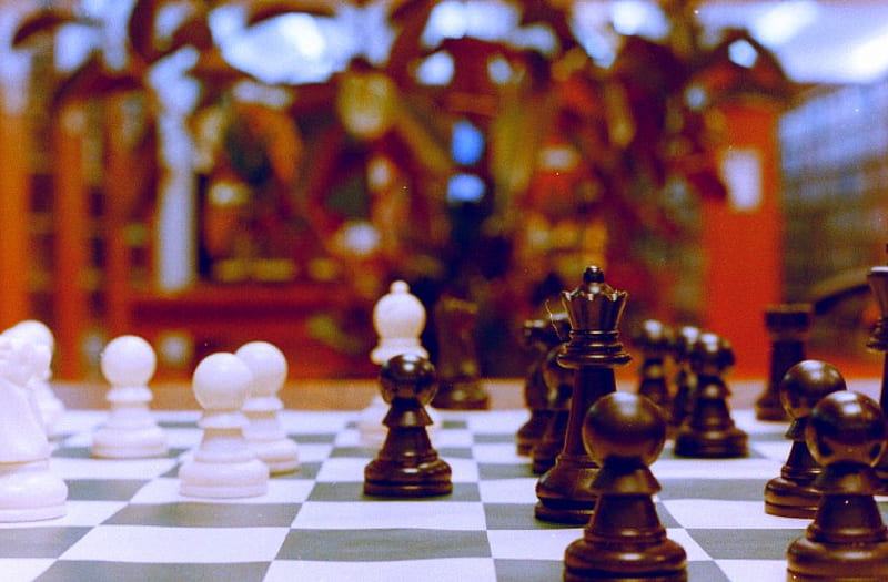 chess pieces, board, pawns, game, chess, HD wallpaper