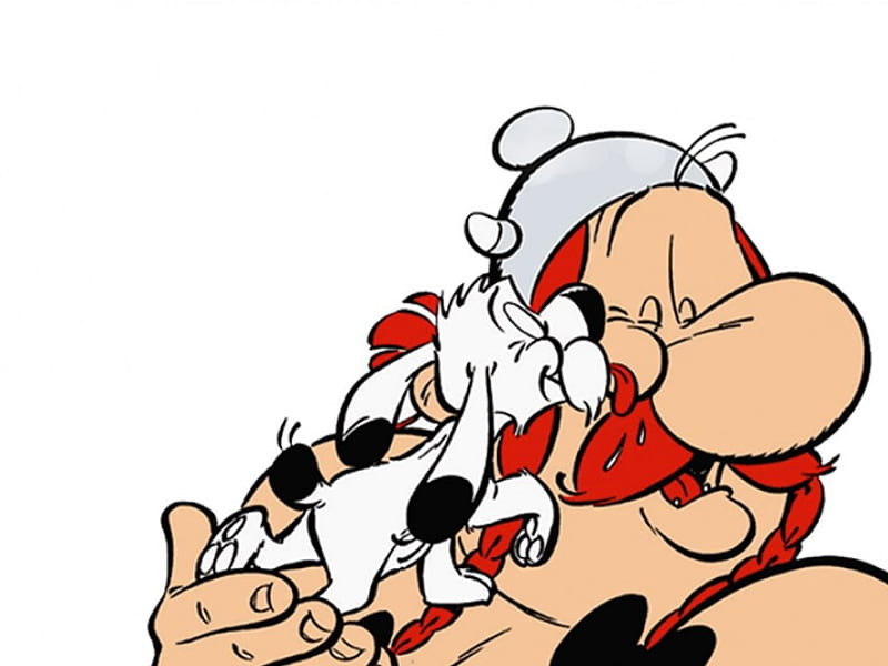 Asterix Family, albert uderzo, idefix, obelix, rene goscinny, family of asterix, asterix and obelix, HD wallpaper