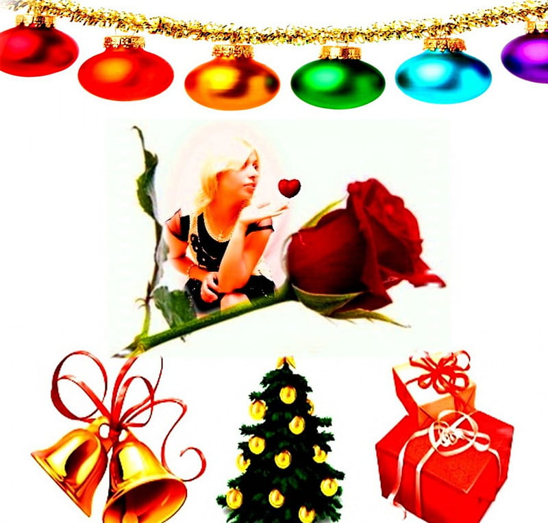Kanchan Bagari Merry Christmas , christmas, kanchan bagari, december cover, HD wallpaper