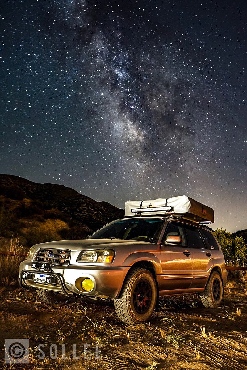 Subaru Milky-way , forester, sky, HD phone wallpaper