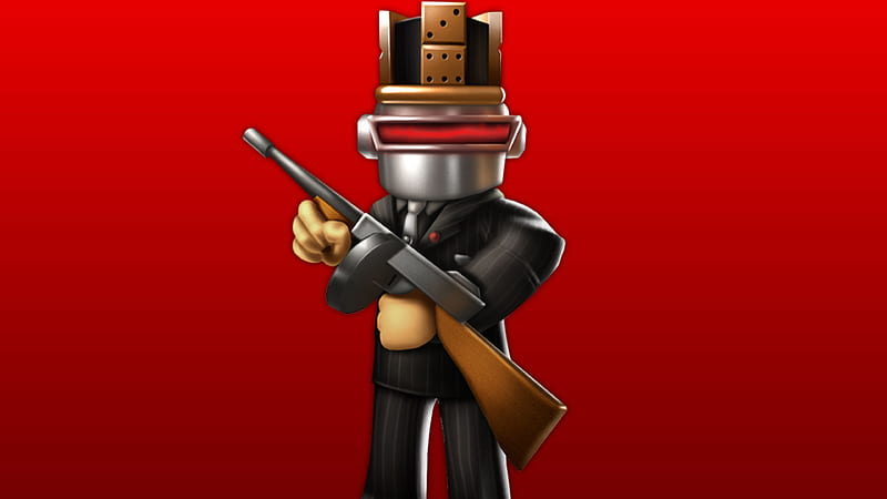 Download A Roblox Boy with a colorful cape. Wallpaper